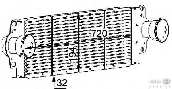 Інтеркулер 8ML376723511 HELLA
