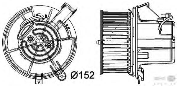 Моторчик пічки HELLA 8EW351040301