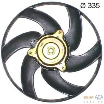 Купити 8EW351043511 HELLA Електровентилятор охолодження в зборі (двигун + крильчатка)