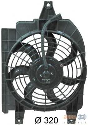Вентилятор/крильчатка радіатора кондиціонера KIA Rio 1 (DC) (Кіа Ріо)
