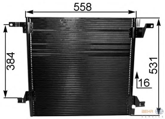 Купити 8FC351038721 HELLA Радіатор системи охолодження кондиціонера