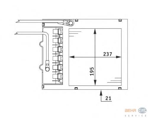 Купити 8FH351311151 HELLA Теплообмінник