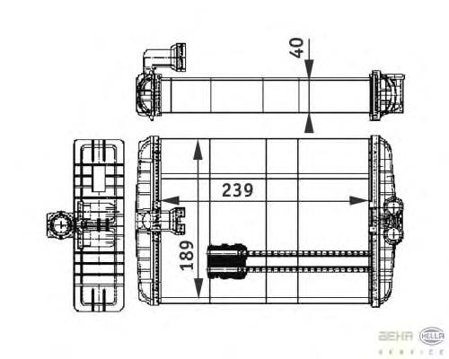 Купити 8FH351312021 HELLA Теплообмінник
