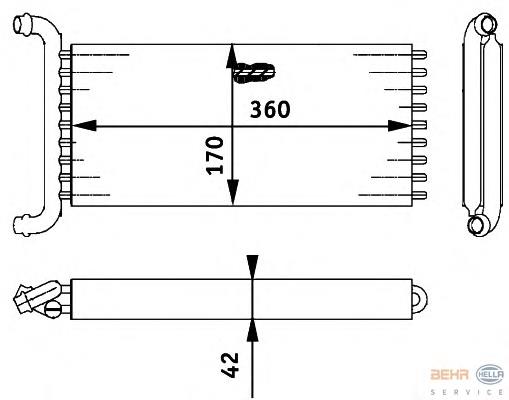 Купити 8FH351312141 HELLA Теплообмінник