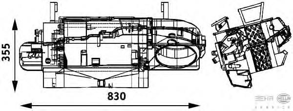 Радіатор пічки (обігрівача) HELLA 8FH351314531 ціна, від 42.11 USD
