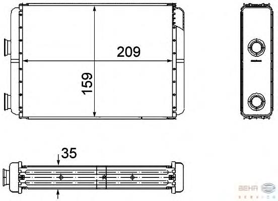 Радіатор пічки 8FH351308251 HELLA