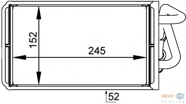 Купити 8FH351333001 HELLA Теплообмінник