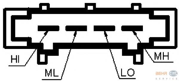 Резистор пічки 9ML351332371 HELLA
