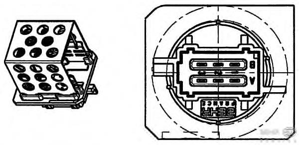 9ML351332271 HELLA Регулятор оборотів пічки