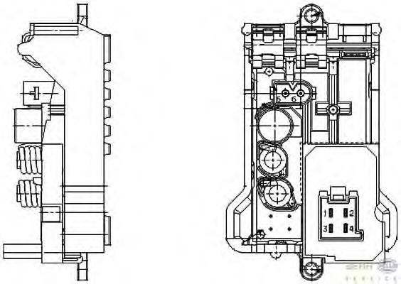 5HL351321141 HELLA Регулятор оборотів пічки