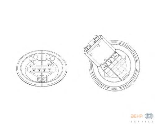 Резистор пічки 5HL351321301 HELLA