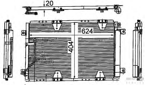 Радіатор охолодження кондиціонера HELLA 8FC351318781