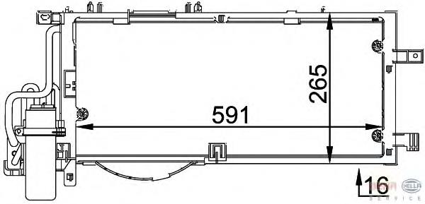 8FC351300611 HELLA Конденсатор