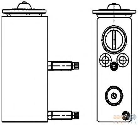 Клапан TRV, кондиціонера 8UW351234461 HELLA