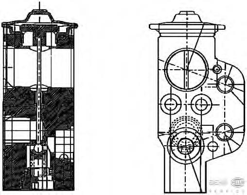 Клапан TRV, кондиціонера 8UW351234161 HELLA