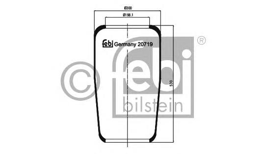 Пневмоподушка/Пневморессора моста RL9820 Blacktech