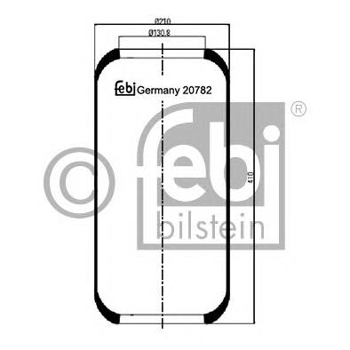 Пневмоподушка задня Continental/Siemens 782N