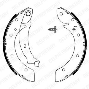 Колодки гальмові задні, барабанні LS1716 Delphi
