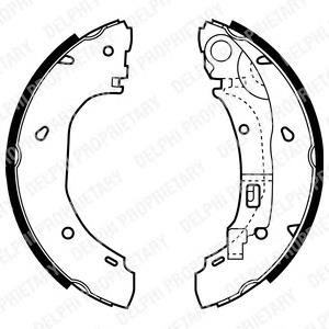 Колодки гальмові задні, барабанні Delphi LS1925 ціна, від 28.92 USD
