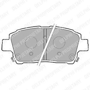Гальмівні колодки Delphi LP1742 ціна, від 14.64 USD