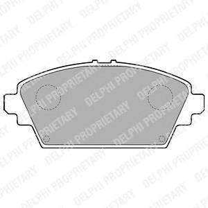 Передні тормозні колодки LP1732 Delphi