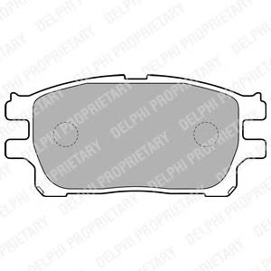 LP1784 Delphi колодки гальмівні передні, дискові