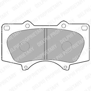 Колодки гальмівні передні, дискові LP1782 Delphi