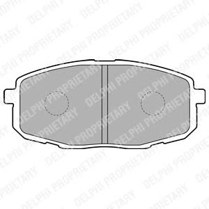 Колодки гальмівні передні, дискові LP1819 Delphi