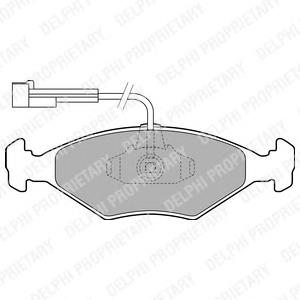 Колодки гальмівні передні, дискові LP1811 Delphi