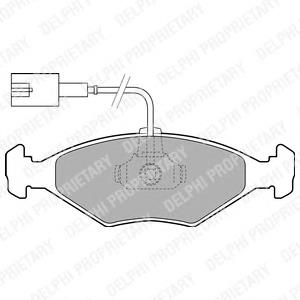 Колодки гальмівні передні, дискові LP1855 Delphi