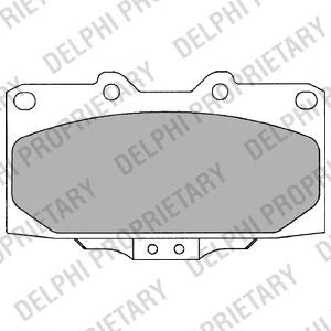 Передні тормозні колодки LP2044 Delphi