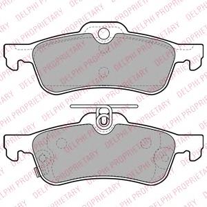 Задні гальмівні колодки Delphi LP2007 ціна, від 23.56 USD