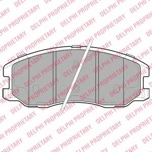 LP1987 Delphi колодки гальмівні передні, дискові