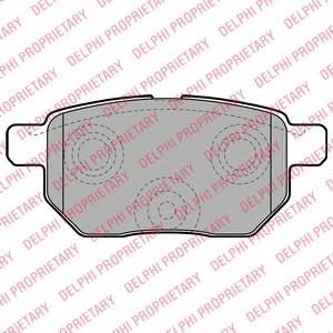 Задні гальмівні колодки Delphi LP2105 ціна, від 18.81 USD