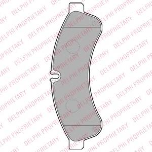 Задні гальмівні колодки Delphi LP2063 ціна, від 34.26 USD