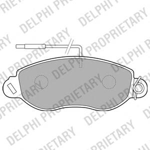 LP1848 Delphi колодки гальмівні передні, дискові