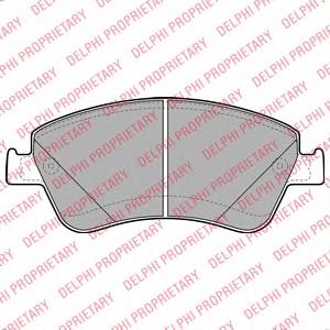 Передні тормозні колодки LP2102 Delphi