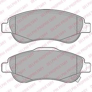 Передні тормозні колодки LP2093 Delphi