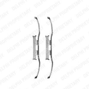A000421589164 Mercedes Комплект пружинок кріплення дискових колодок, передніх
