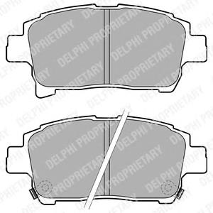 Колодки гальмівні передні, дискові LP1896 Delphi