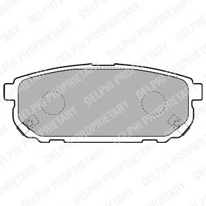 LP1850 Delphi колодки гальмові задні, дискові