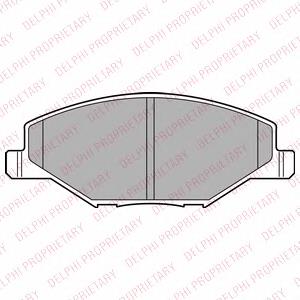 Передні тормозні колодки LP2444 Delphi