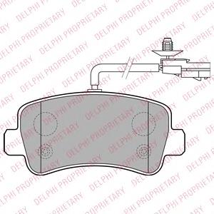 Задні гальмівні колодки Delphi LP2191 ціна, від 33.30 USD