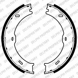 Колодки ручника LS2018 Delphi