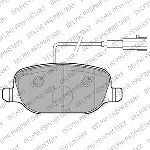 Колодки гальмові задні, дискові LP2223 Delphi