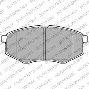 Передні тормозні колодки LP2227 Delphi