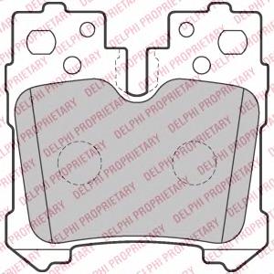 Задні дискові колодки Delphi LP2214