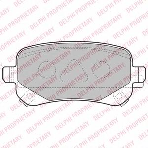 Купити LP2174 Delphi Задні колодки