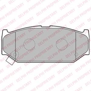 Передні тормозні колодки LP2182 Delphi