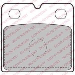 Задні гальмівні колодки Delphi LP2112 ціна, від 16.97 USD